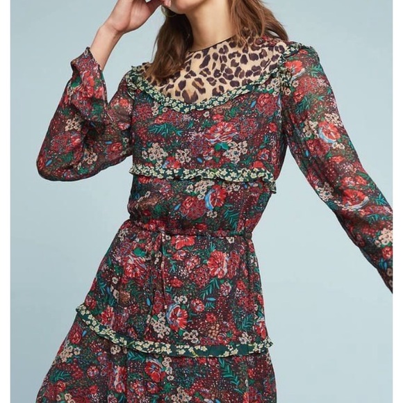 scotch and soda animal print dress